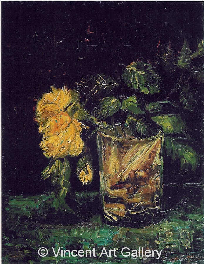 JH1144, Glass with Roses
